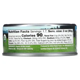 Wild Planet, Органическая жареная куриная грудка, без добавления соли, 142 г (5 унций)