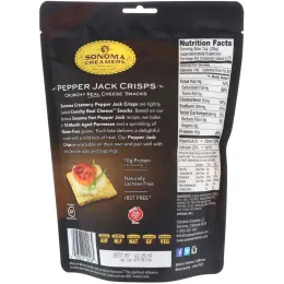 Sonoma Creamery, Чипсы Pepper Jack, Пеппер Джек, 2,25 унции (63,78 г)