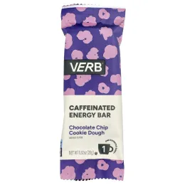 Verb Energy, Caffeinated Energy Bar, Chocolate Chip Cookie Dough, 16 Bars, 0.92 oz (26 g) Each