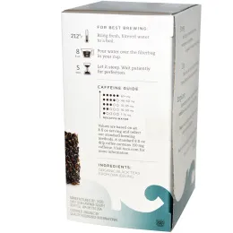 Tazo Teas, Органический Дарджилинг, черный чай, 20 пакетиков с фильтром, 1,6 унции (46 г)