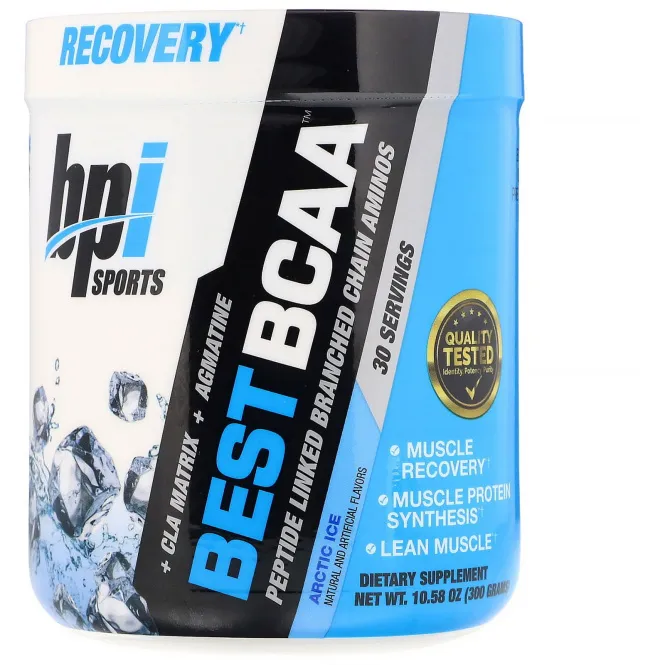 BPI Sports, Лучшие аминокислоты с разветвленной цепью, Аминокислоты с разветвленной цепью, связанные пептидами, арктический лед, 10,58 унц. (300 г)