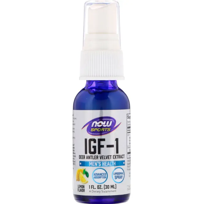 Now Foods, IGF-1, Deer Antler Velvet Extract, Lemon Flavor, 1 fl oz (30 ml)