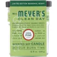 Mrs. Meyers Clean Day, Ароматические соевые свечи, Сосновый аромат Айовы, 4,9 унции (140 г)