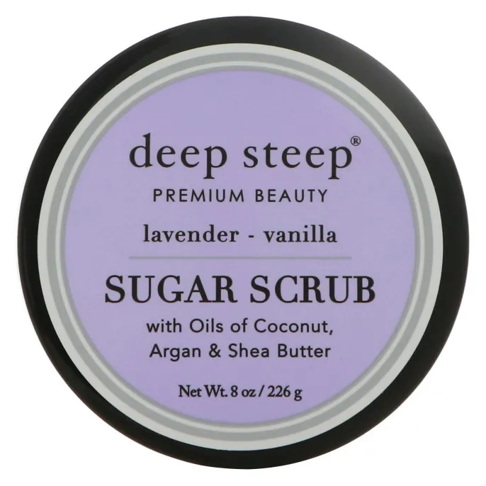 Deep Steep, Сахарный скраб, Лаванда - ваниль, 8 унц. (226 г)