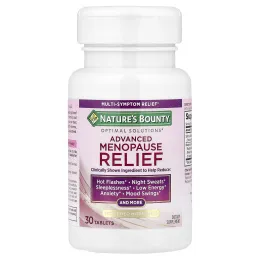 Nature's Bounty, Optimal Solutions®, улучшенное средство для облегчения симптомов менопаузы, 30 таблеток