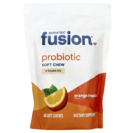 Bariatric Fusion, жевательные таблетки с пробиотиком, тропический апельсин, 60 жевательных таблеток