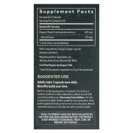 Gaia Herbs, Гриб рейши, 40 веганских капсул