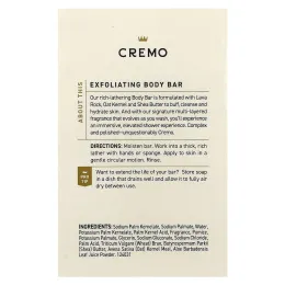 Cremo, Отшелушивающее мыло для тела, итальянский бергамот, 142 г (5 унций)