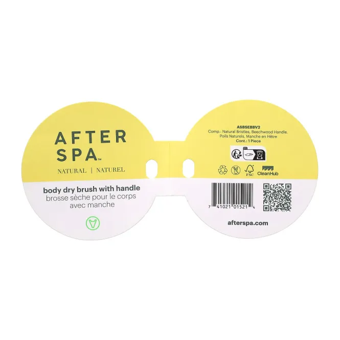 AfterSpa, щетка для сухого тела с ручкой, 1 шт.