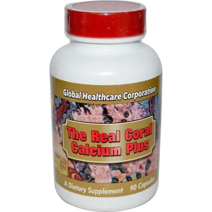 Global Healthcare, Настоящий коралловый кальций Плюс, 90 капсул