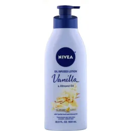 Nivea, Масляный лосьон, ванильное и миндальное масло, 500 мл (16,9 жидк. унц.)
