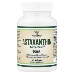 Double Wood Supplements, астаксантин AstaReal®, 12 мг, 60 капсул
