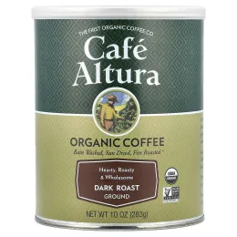 Cafe Altura, органический кофе, молотый, темная обжарка, 283 г (10 унций)
