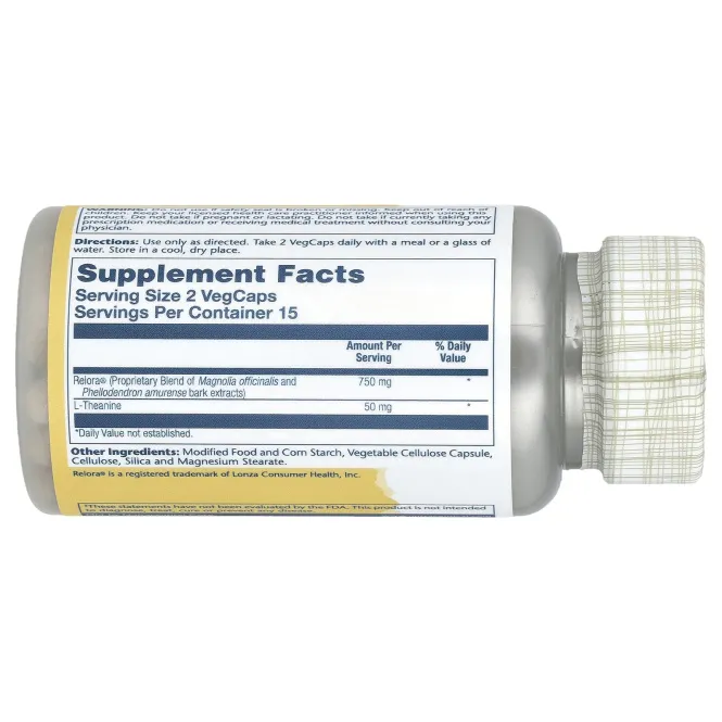 Solaray, Формулы полного спокойствия и релаксации 30 вег капсул