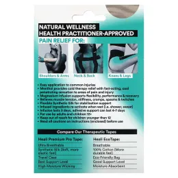Heali Medical Corp, охлаждающий кинезиологический тейп, бежевый, 20 предварительно нарезанных полосок