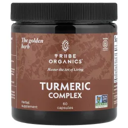 Tribe Organics, Комплекс с куркумой, 60 капсул