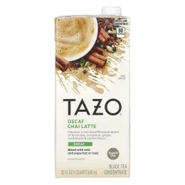 TAZO, Чай латте без кофеина, концентрат черного чая, 946 мл (32 жидк. унц.)