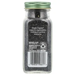 Simply Organic, Семена черного кунжута, 80 г (2,82 унции)