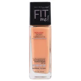 Maybelline, Fit Me, увлажняющая и выравнивающая тональная основа, оттенок 310 «Солнечный беж», 30 мл
