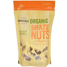 Woodstock, Органические бразильские орехи, 8,5 унций (241 г)