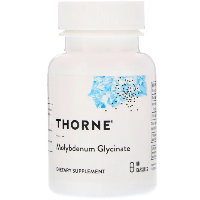 Thorne Research, Глицинат молибдена, 60 капсул