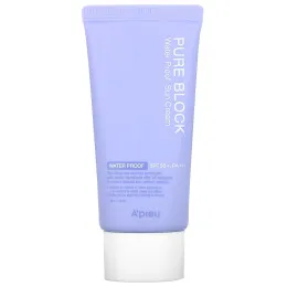 A'Pieu, Водостойкий солнцезащитный крем Pure Block, SPF 50+, PA +++, 50 мл (1,69 жидк. Унции)