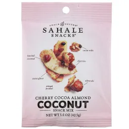 Sahale Snacks, Смесь снеков, вишня, какао, миндаль и кокос, 7 пакетиков по 42,5 г (1,5 унции)
