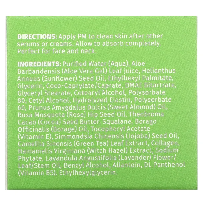 Reviva Labs, Эластин + DMAE ночной крем, 1,5 унц. (42 г)