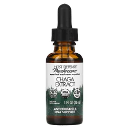 Host Defense, Host Defense Mushroom, органический экстракт чаги, 30 мл (1 жидк. унц.)