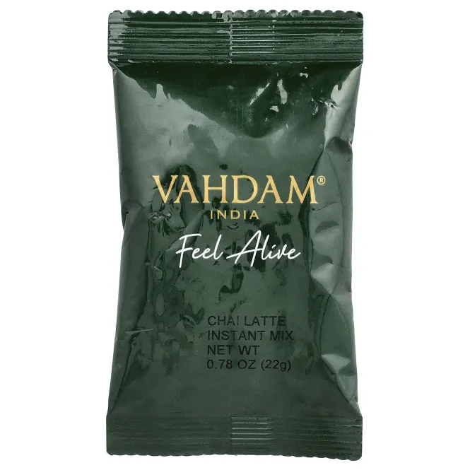 Vahdam Teas, растворимая смесь, чай латте, 10 пакетиков, 220 г