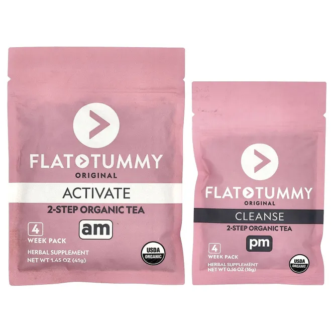 Flat Tummy, Tea, органическое очищение за 4 недели, оригинальный, 57 г (2,01 унции)