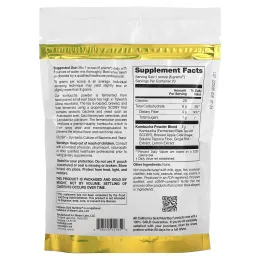 California Gold Nutrition, Superfoods, комбуча в порошке, со вкусом имбиря и лимона, 160 г (5,64 унции)