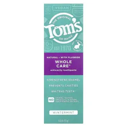 Tom's of Maine, Whole Care®, зубная паста от кариеса с фтором, зимняя мята, 113 г (4 унции)