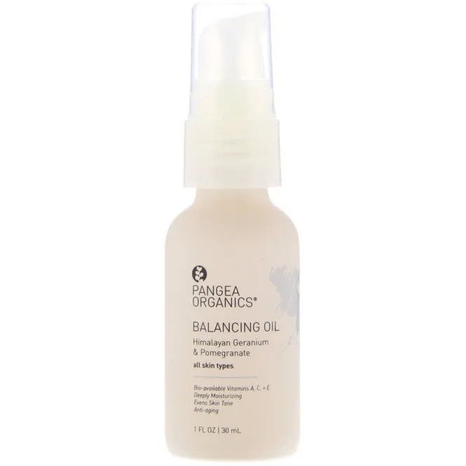 Pangea Organics, Успокаивающее масло, гималайская герань и гранат, 1 ж. унц. (30 мл)