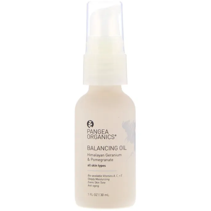 Pangea Organics, Успокаивающее масло, гималайская герань и гранат, 1 ж. унц. (30 мл)
