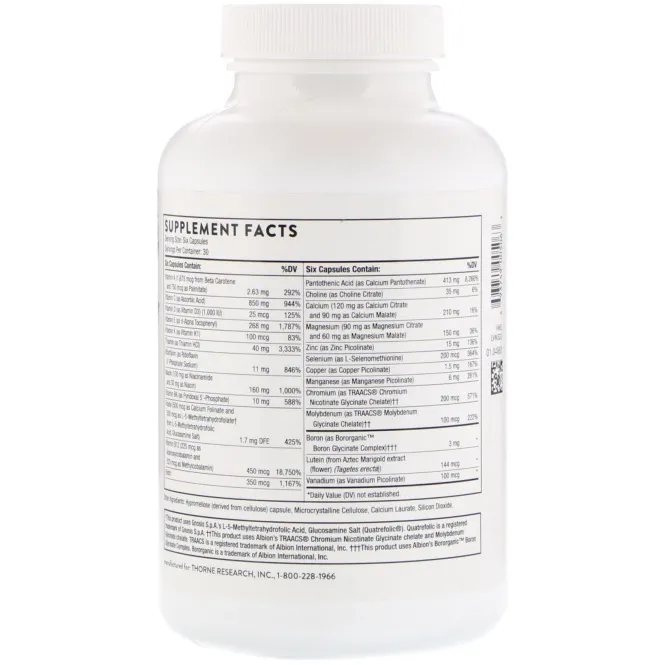 Thorne Research, Basic Nutrients V, 180 капсул