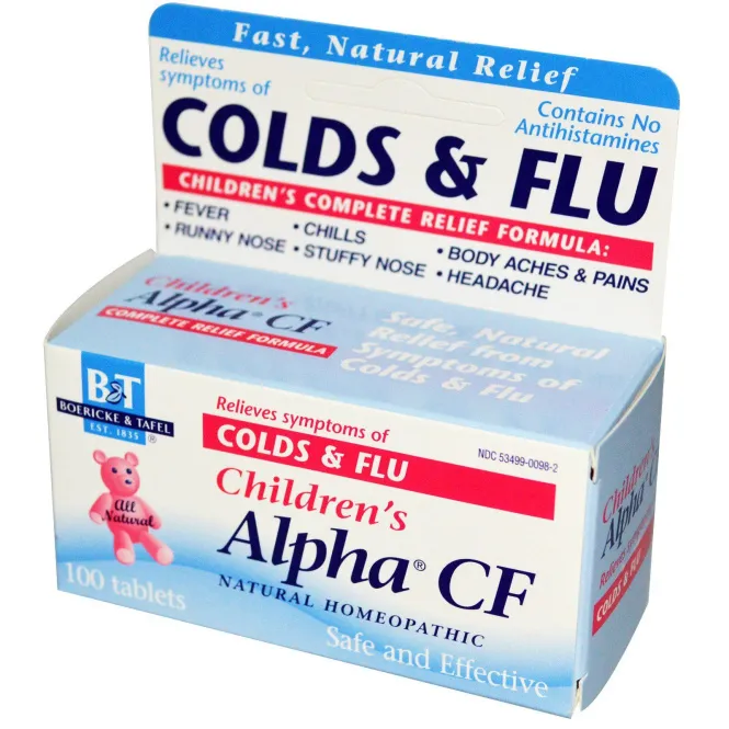 Boericke & Tafel, Alpha CF для детей, 100 таблеток