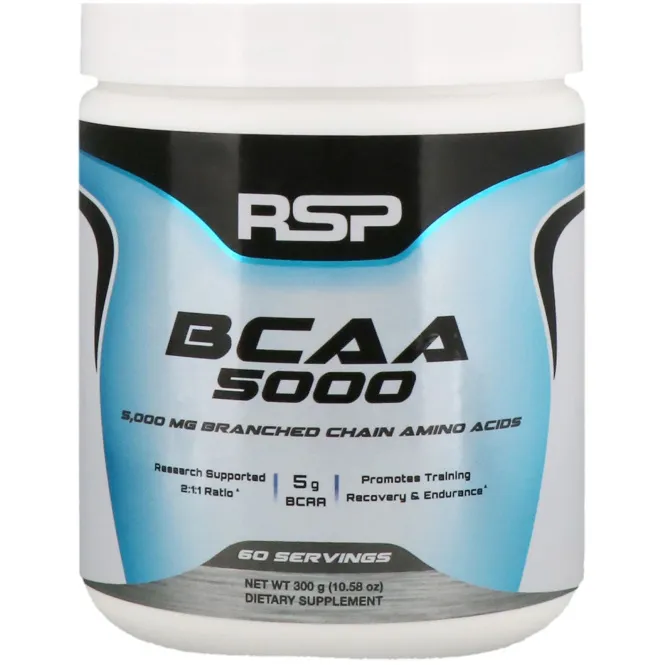 RSP Nutrition, BCAA 5000, Unflavored, 5,000 mg, 10.58 oz (300 g)