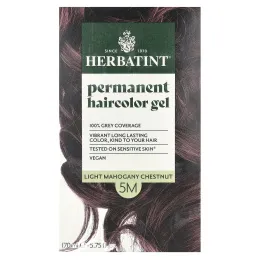 Herbatint, Перманентная краска-гель для волос, 5M, светлый махагоновый каштан, 4,56 жидкой унции (135 мл)