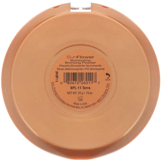 Prestige Cosmetics, Подсолнечник Сияющая бронзирующая пудра, Земля, 20 г(.70 унции)