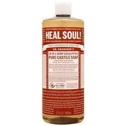Dr. Bronner's, Чистое Кастильское мыло Эвкалипт 32 жидких унции
