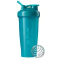 Blender Bottle, Блендерная бутылка, классическая с петлей, бирюзовая, 28 унций