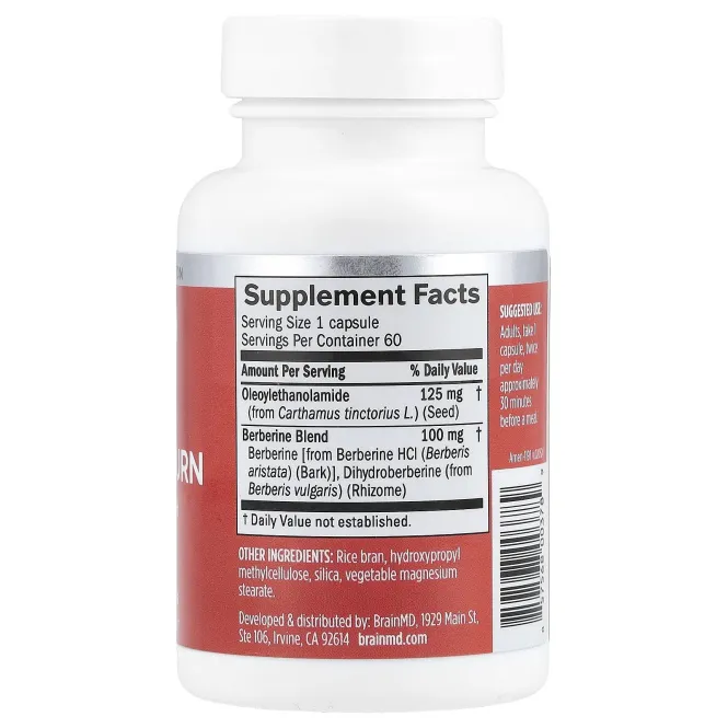 BrainMD, Smart Metabolic Burn, 60 веганских капсул