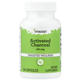 Vitacost, Activated Charcoal, 260 mg, 90 Capsules