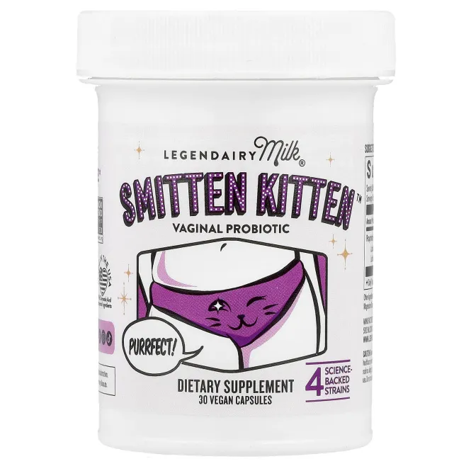 Legendairy Milk, Вагинальный пробиотик Smitten Kitten ™, 30 веганских капсул