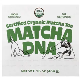 Matcha DNA, сертифицированный органический чай матча, 454 г (16 унций)