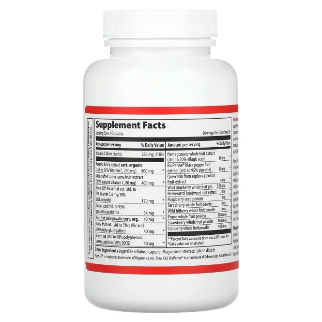 Vibrant Health, Super Natural C, версия 3.1, 60 растительных капсул