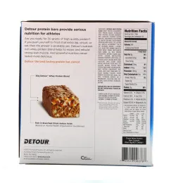 Detour, Батончики из сывороточного белка со вкусом шоколада и карамели, 12 батончиков, 3 унции (85 г) каждый
