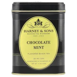 Harney & Sons, черный чай, шоколад и мята, 112 г (4 унции)