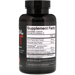 FURIOUS FORMULATIONS, Essential Test Natural Testosterone Support, 60 Capsules